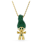 Good Luck Trolls pendant, Troll, Green, Gold-tone plated