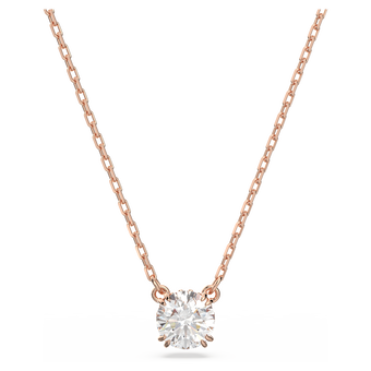 Buy Swarovski Constella pendant, Round cut, White, Rose gold
