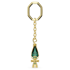 Good Luck Trolls key ring, Troll, Green, Gold-tone plated