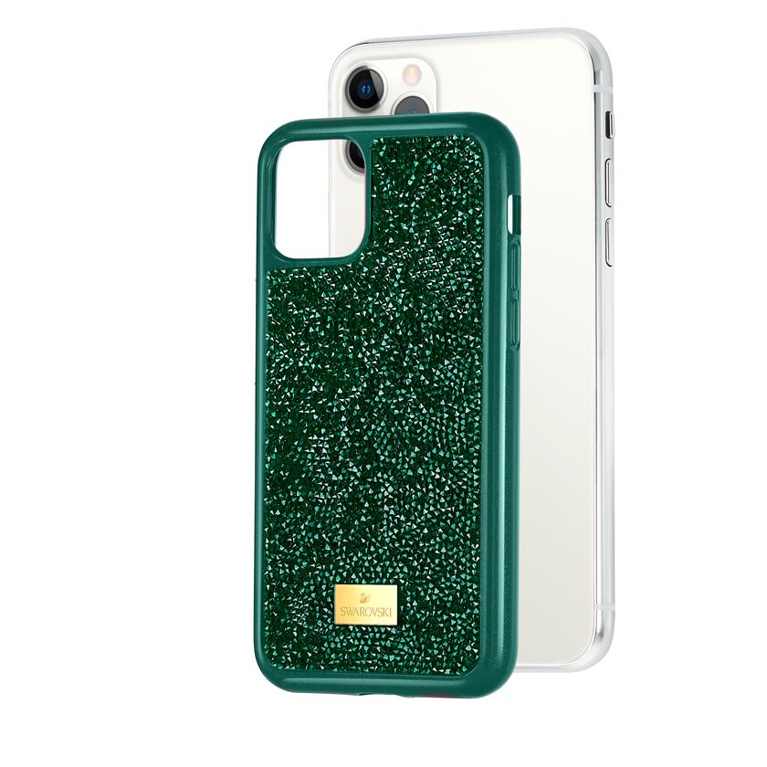 Glam Rock Smartphone Case with Bumper, iPhone® 11 Pro Max, Green
