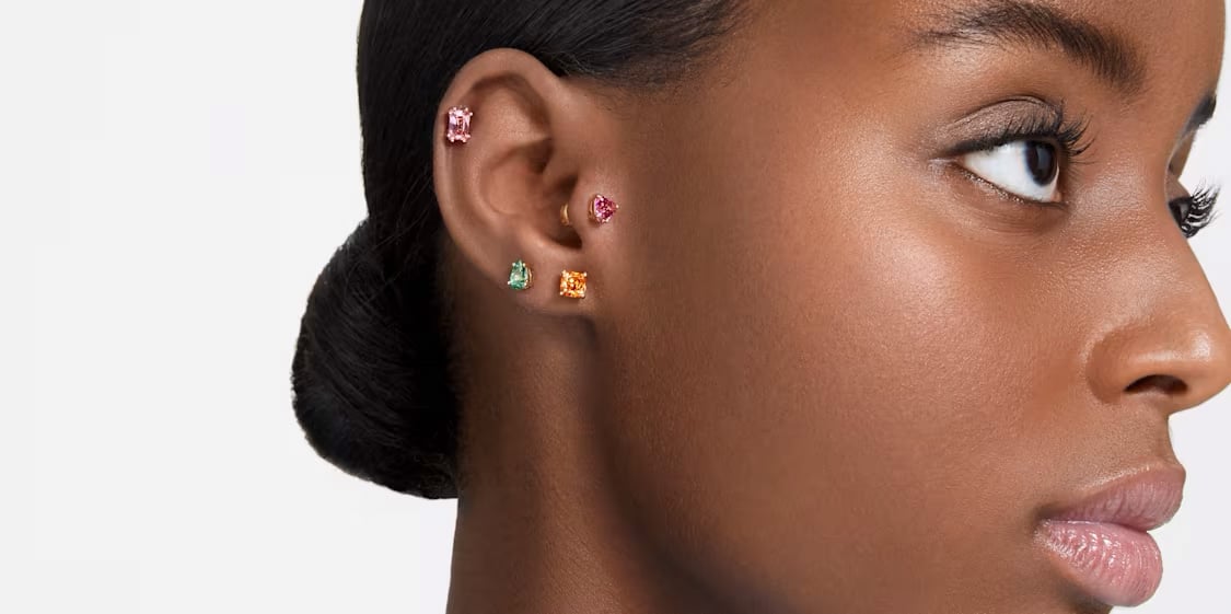 swarovski stud earrings